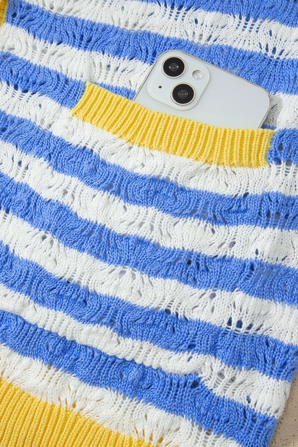 Striped Knit Button Up Cardigan, image 15