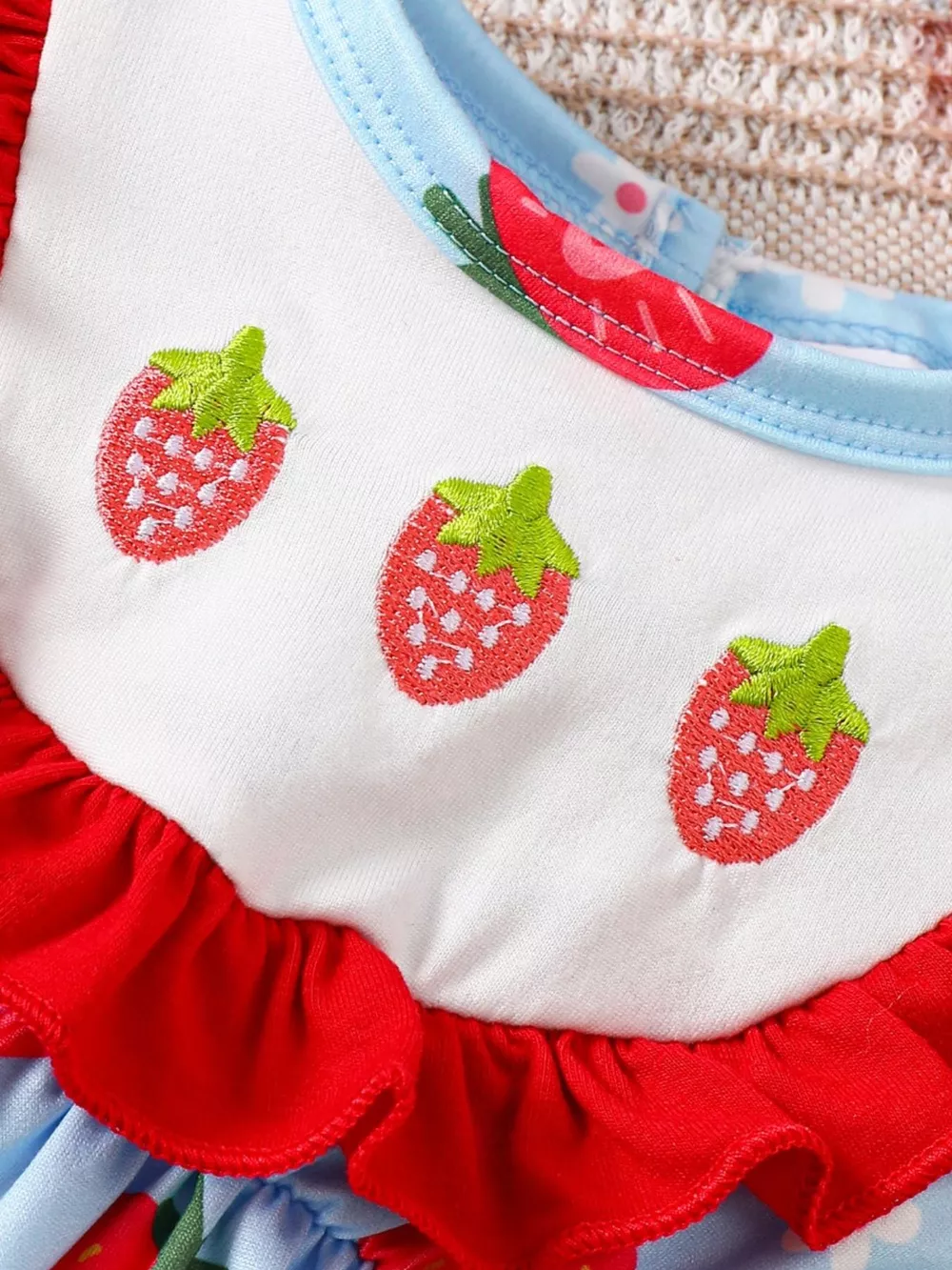 Children's Printed Ruffle Trim One-Piece with Headband, image 12
