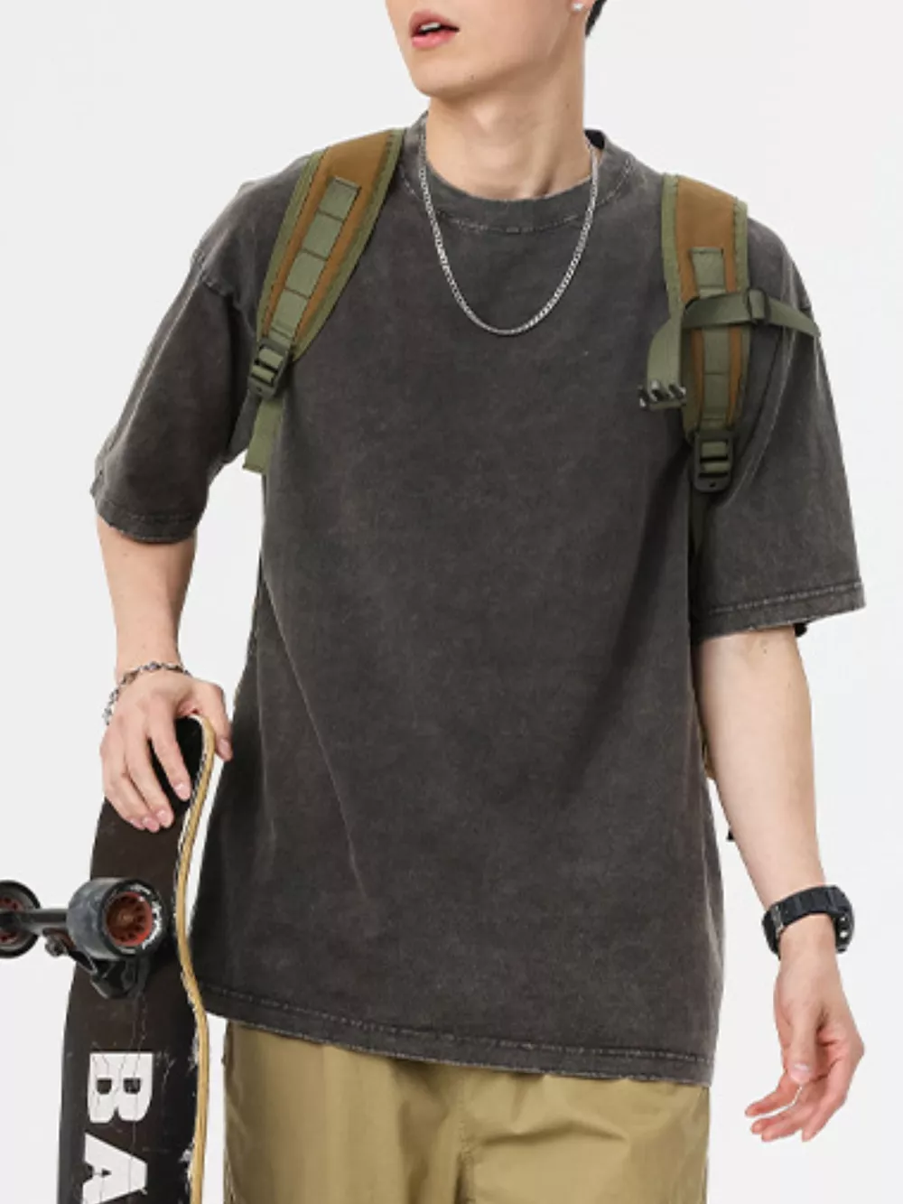 Men's Vintage Washed Oversized T-Shirt, image 5