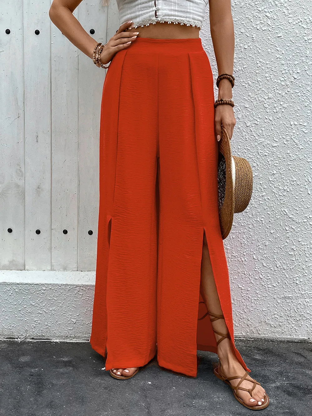 Slit Wide Leg Pants, image 5