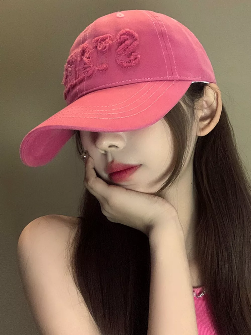 Frayed Letter Baseball Cap, image 2