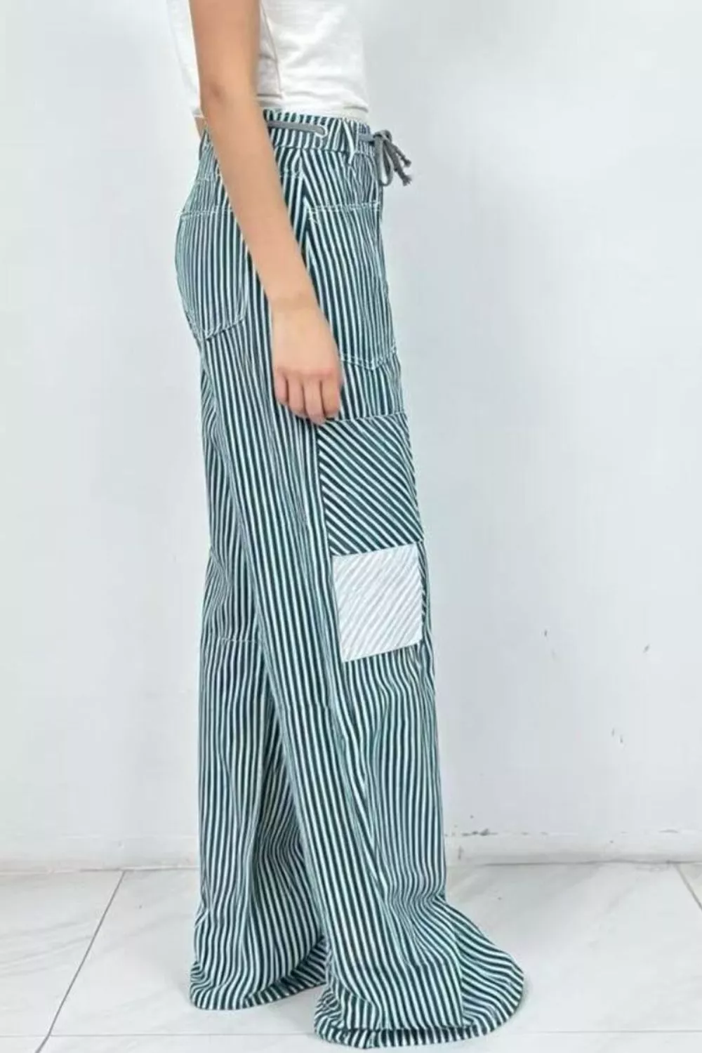 Striped Wide-Leg Pants, image 7