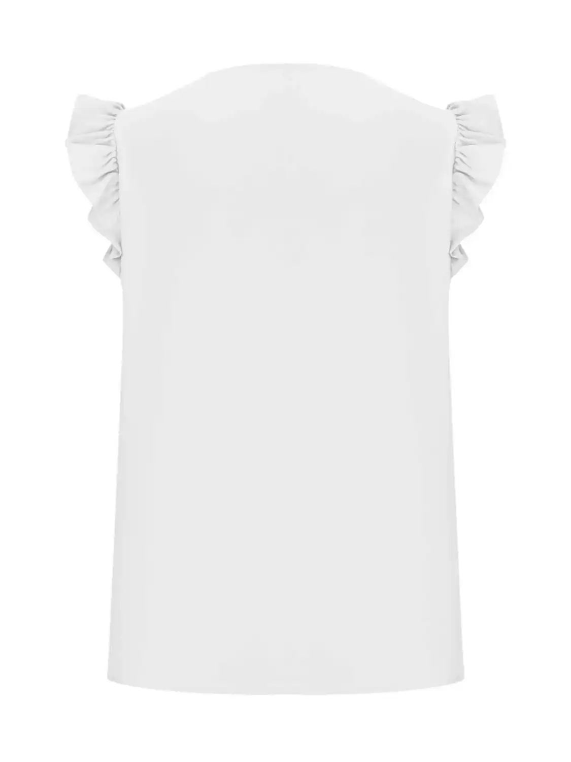 Lace Detail V-Neck Cap Sleeve Blouse, image 4