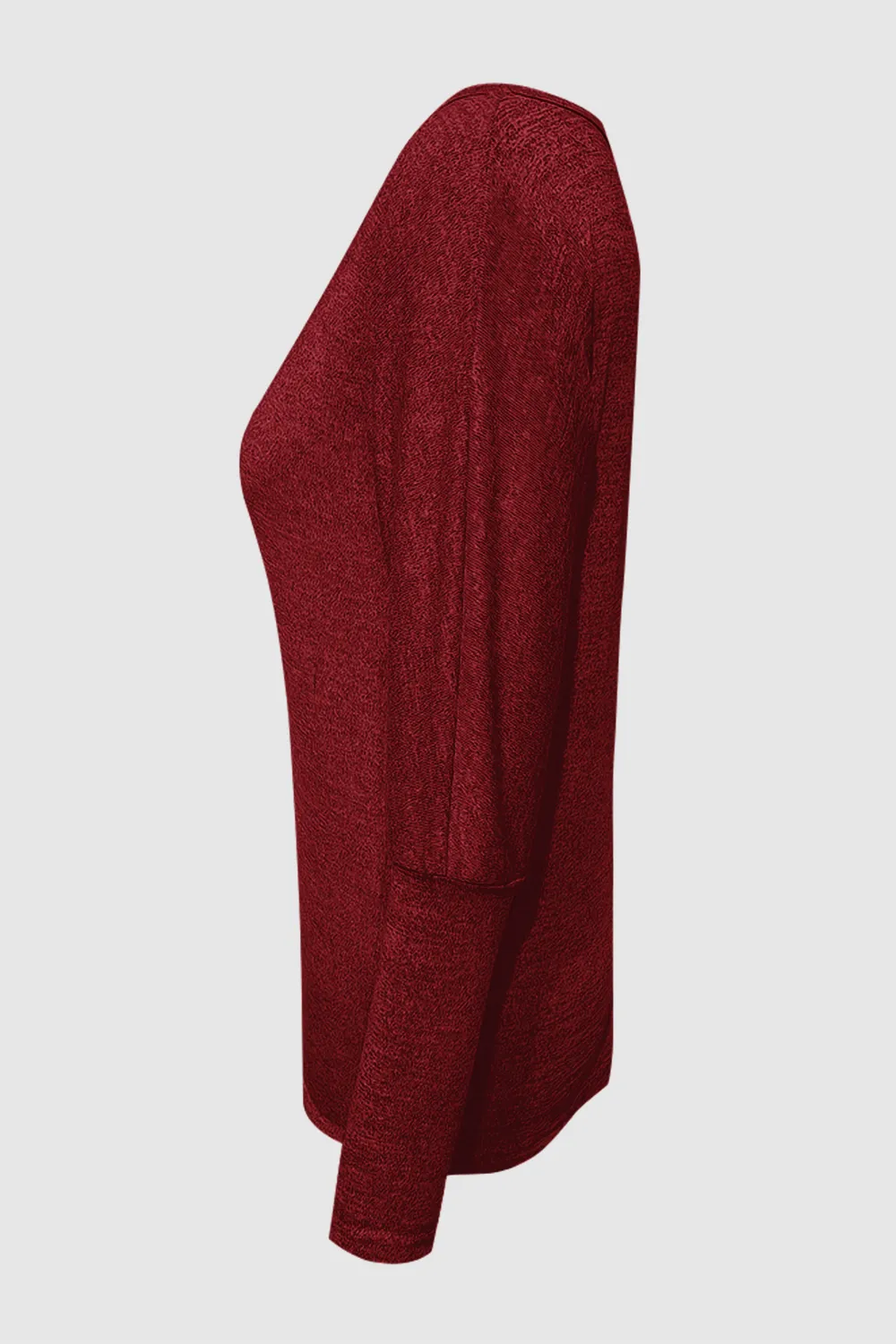 Cutout Round Neck Long Sleeve T-Shirt, image 12