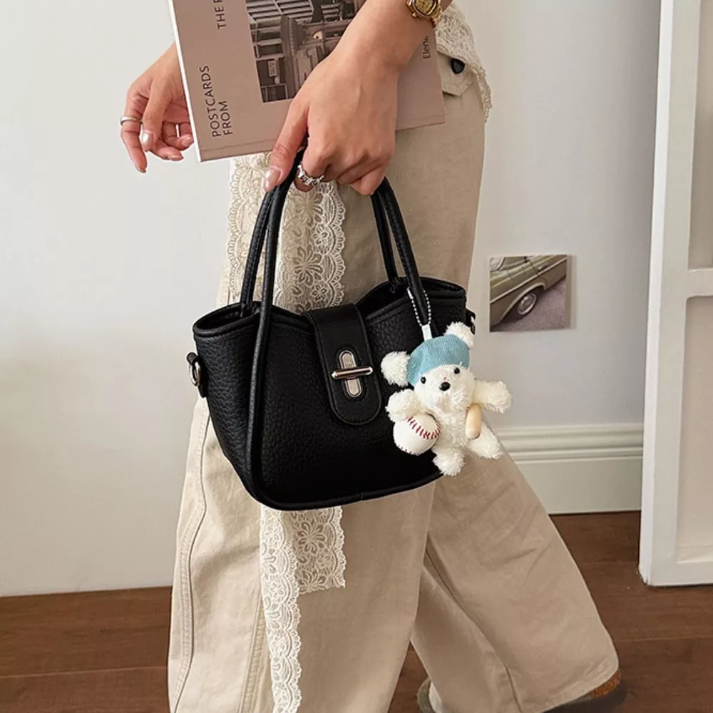 Textured Bucket Handbag, image 3