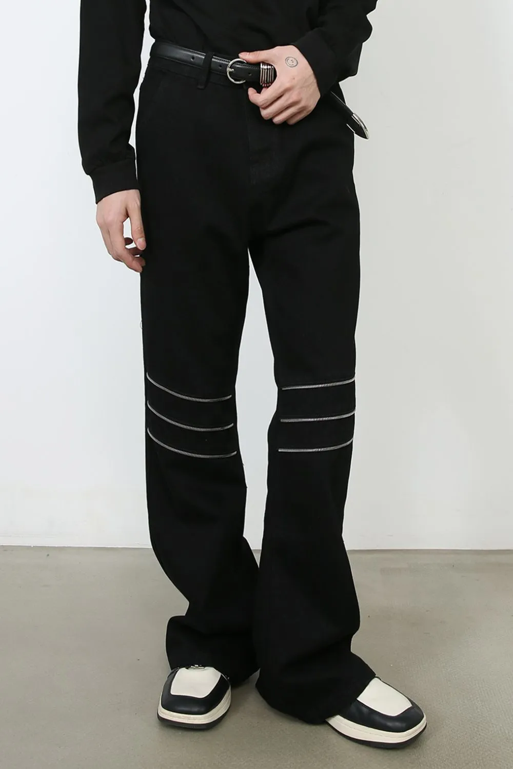 Men's Bootcut Jeans with Pockets