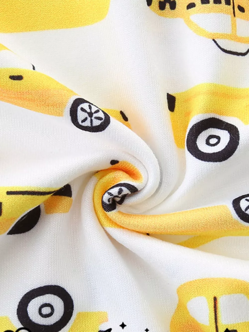 Children's Cartoon Car Print Short Sleeve Pajama Set, image 6