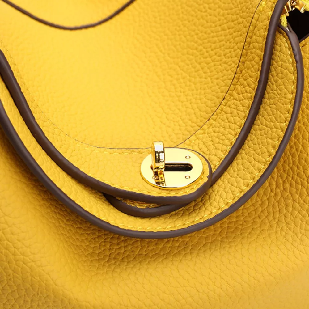 Textured PU Leather Handbag, image 7