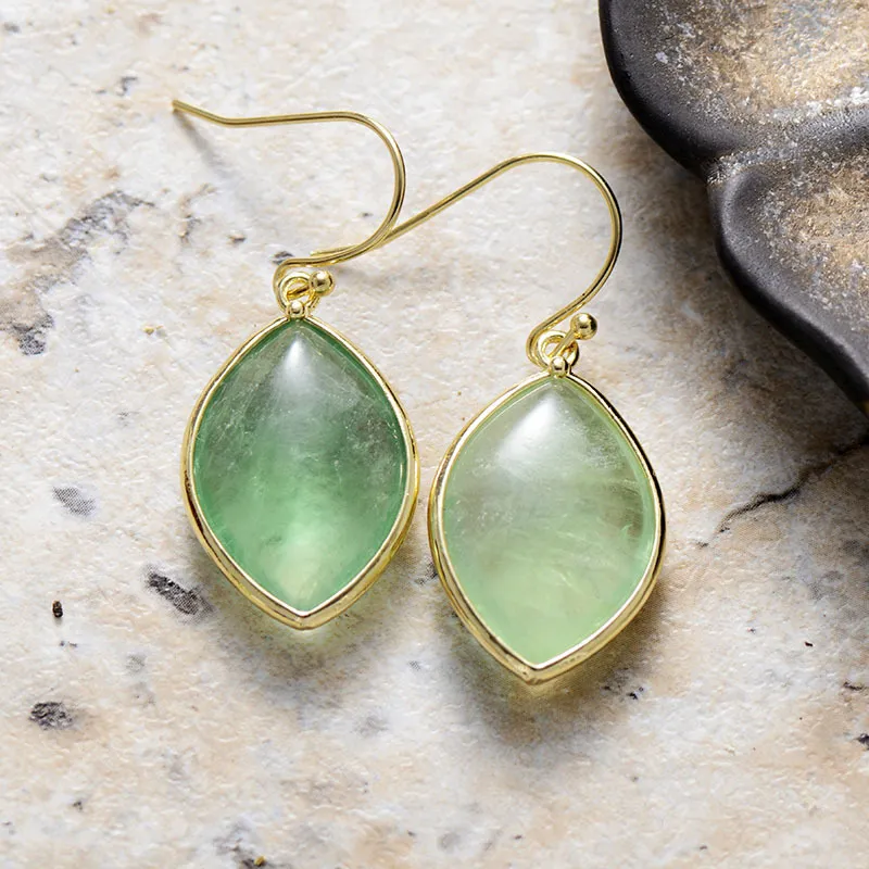 Copper Stone Teardrop Earrings, image 4