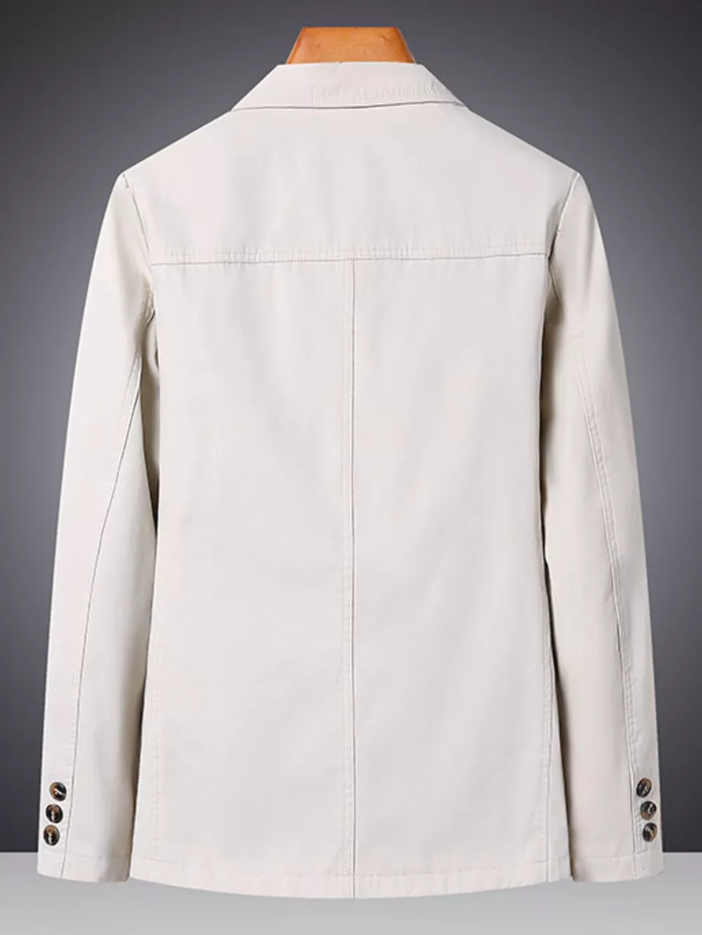 Men's Plus Size Lapel Collar Long Sleeve Blazer, image 14