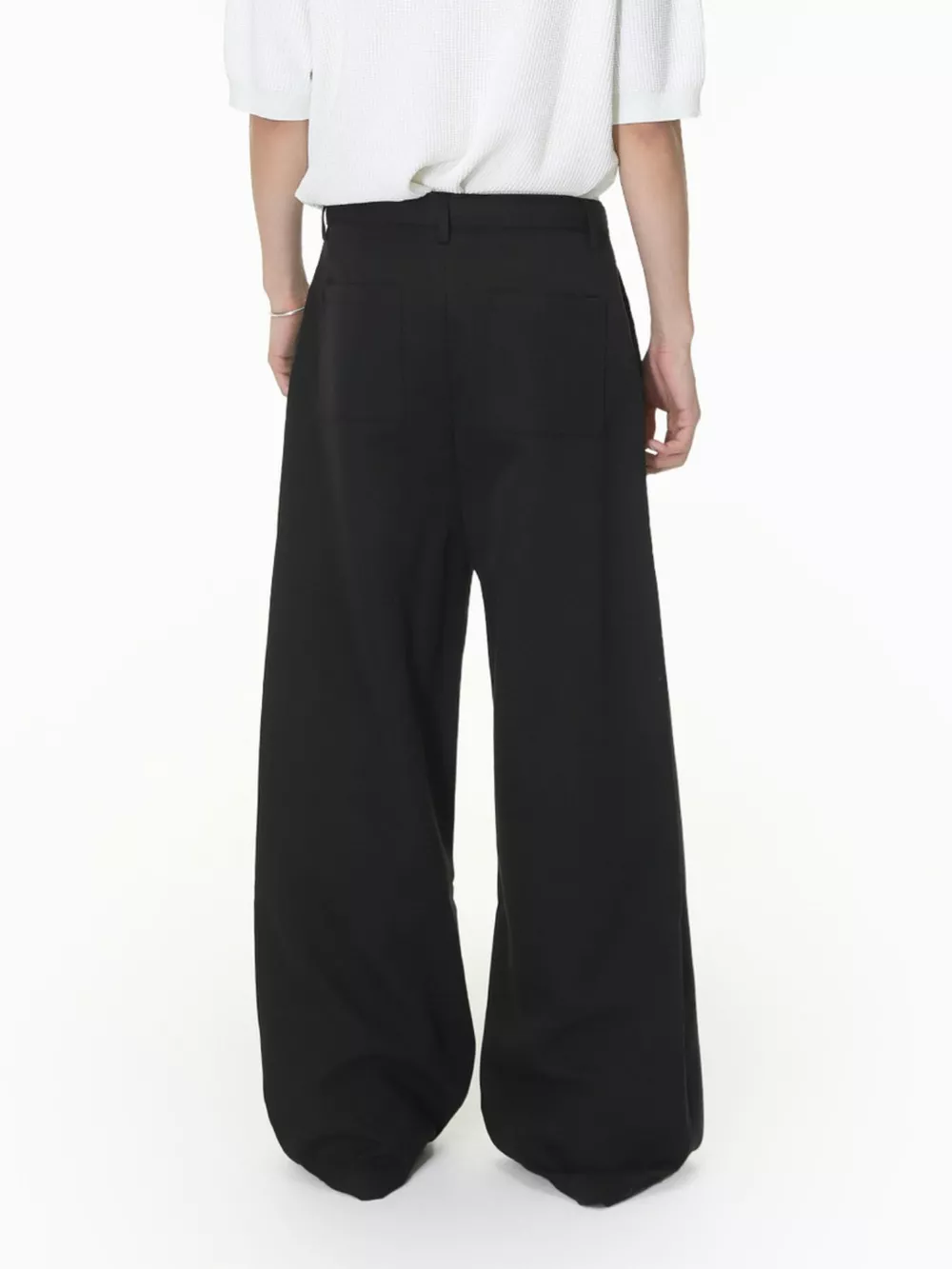 Men's Wide Leg Pleated Pants, image 5