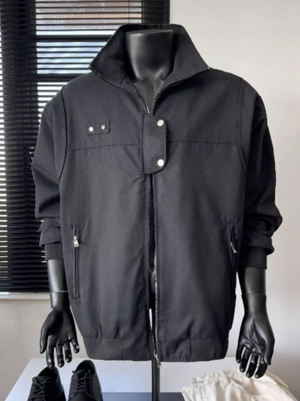 Men's Plus Size Casual Lightweight Bomber Jacket, image 6