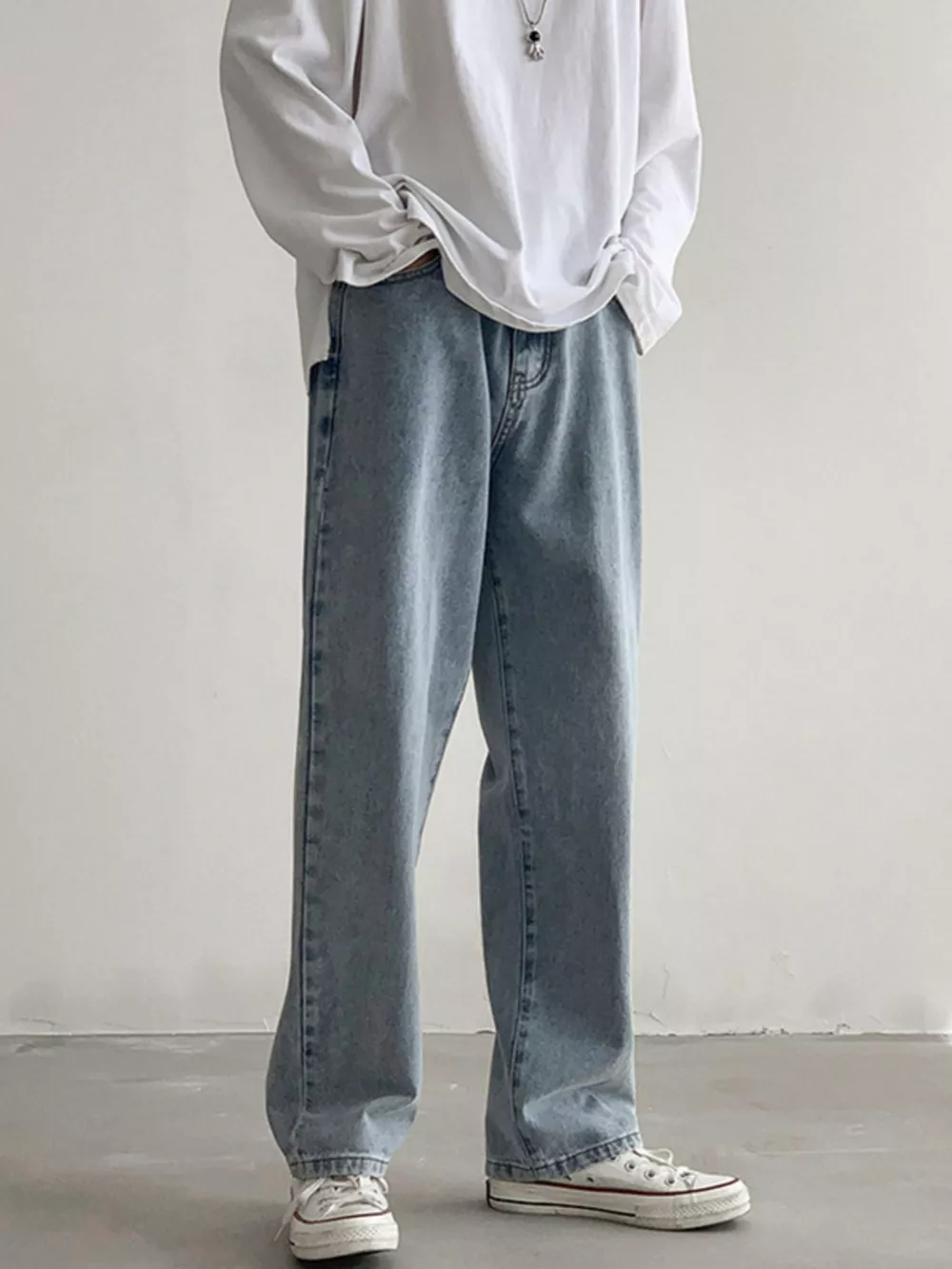 Men's Wash Loose Fit Jeans, image 2