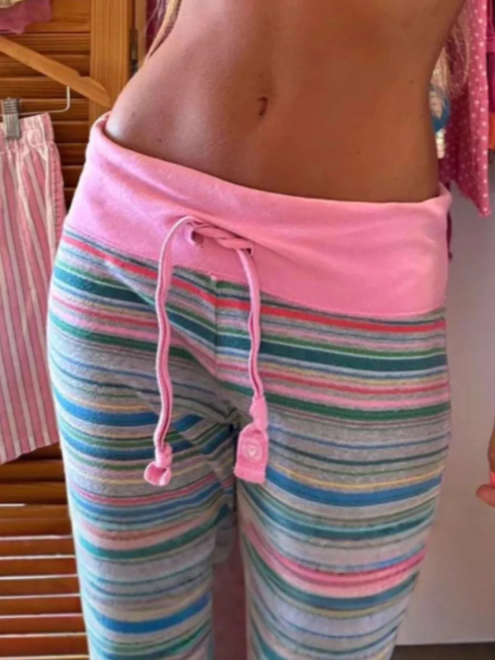 Drawstring Striped Pants, image 3