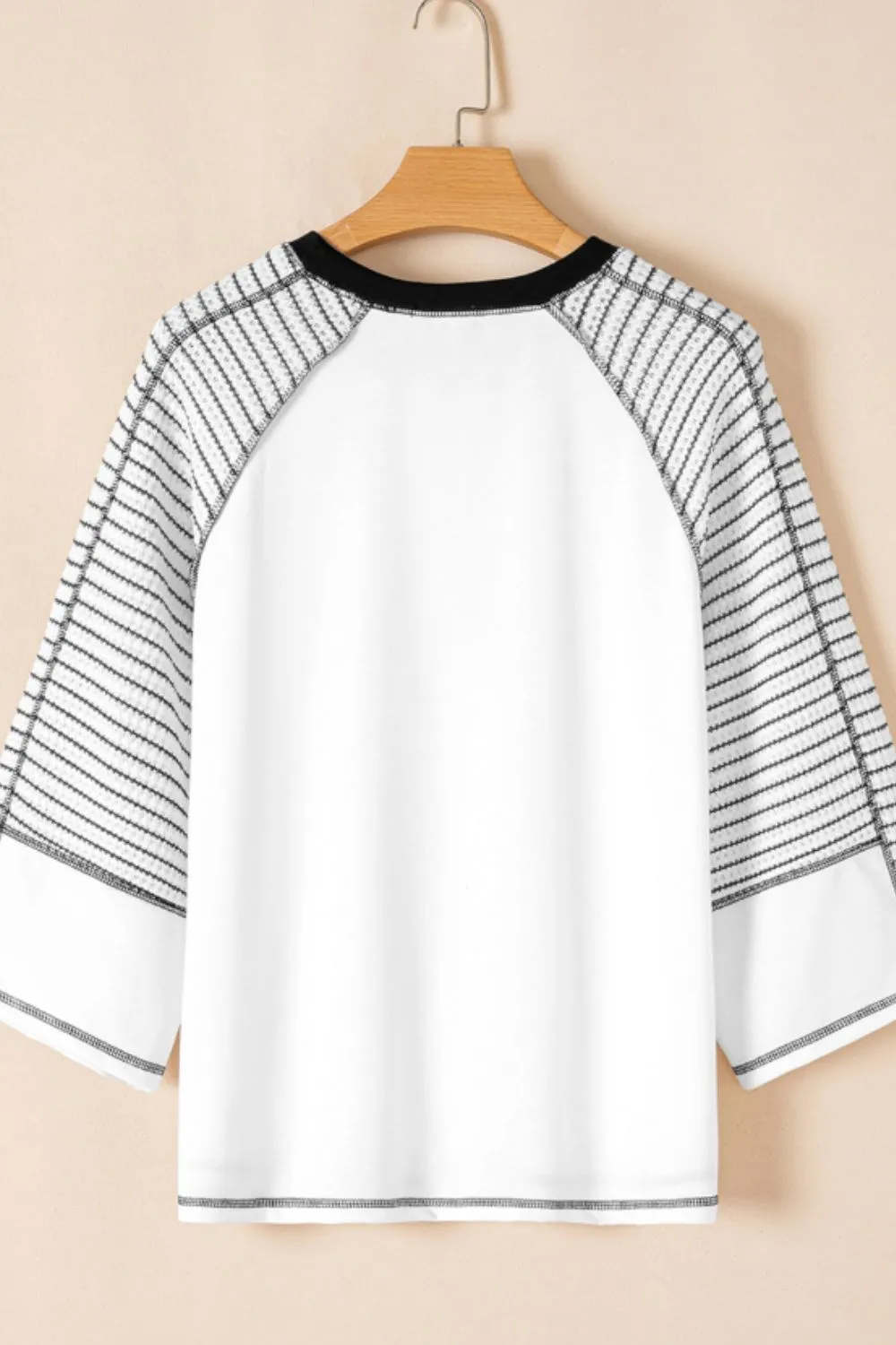 MAMA Leopard Graphic Contrast Stitching T-Shirt, image 2