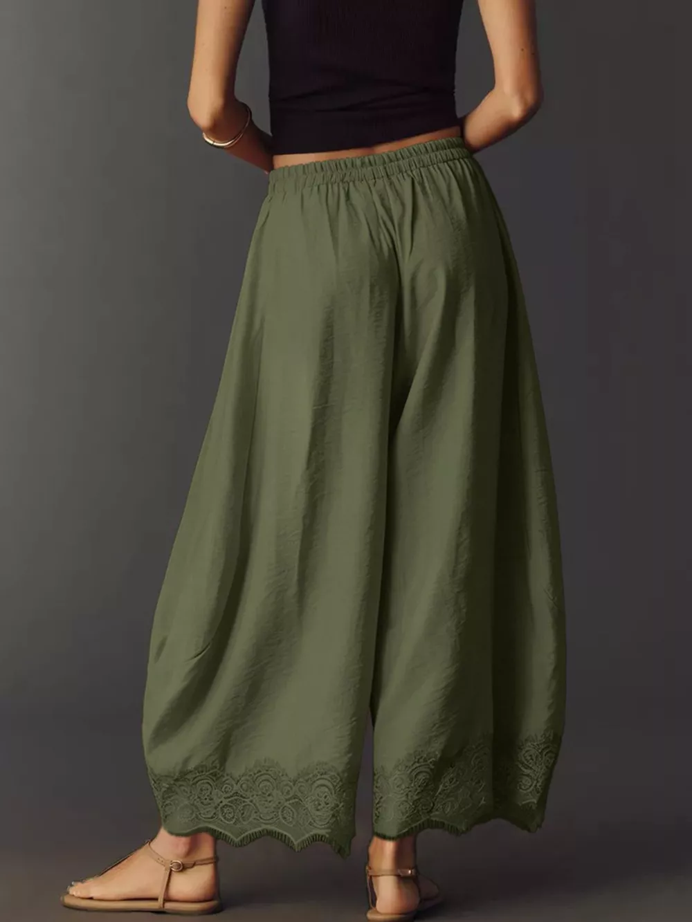 Drawstring Wide Leg Pants, image 22