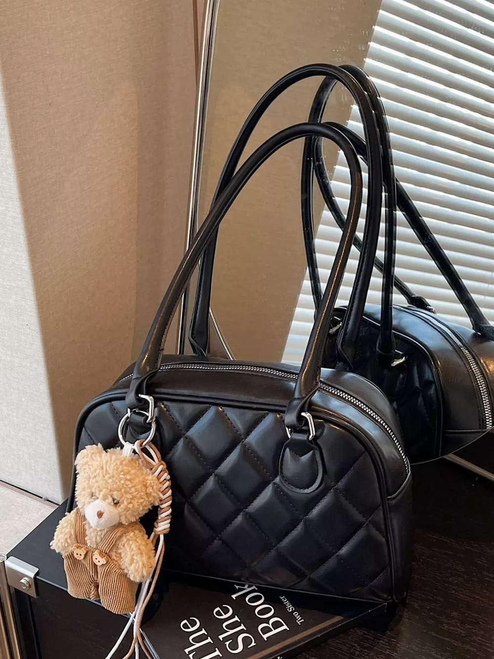 Quilted Leather Shoulder Bag, image 9