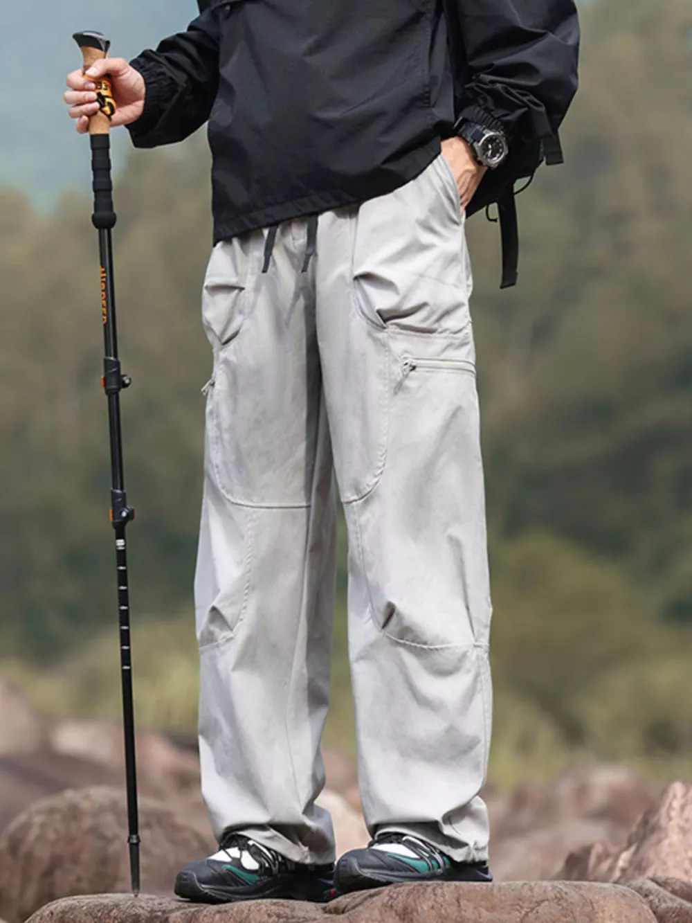 Men's Plus Size Relaxed Fit Cargo Pants, image 7