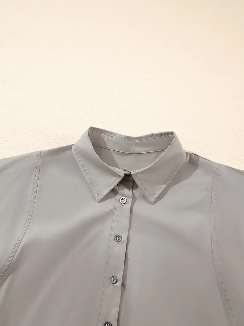 Button Up Lantern Sleeve Shirt, image 7