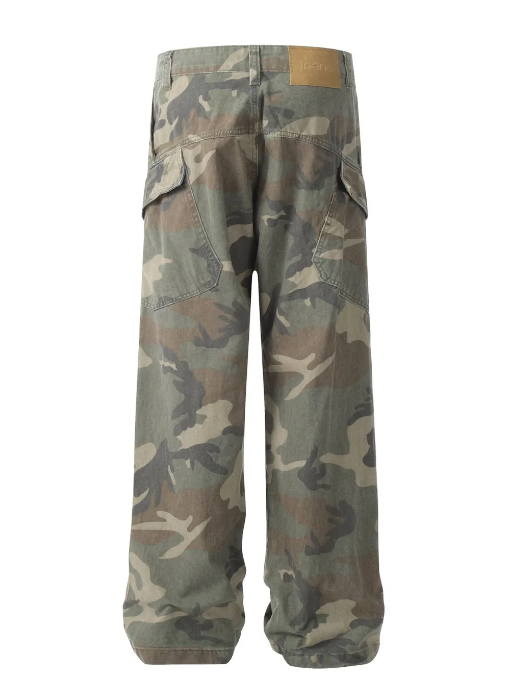 Men's Camouflage Wide Leg Jeans, image 2