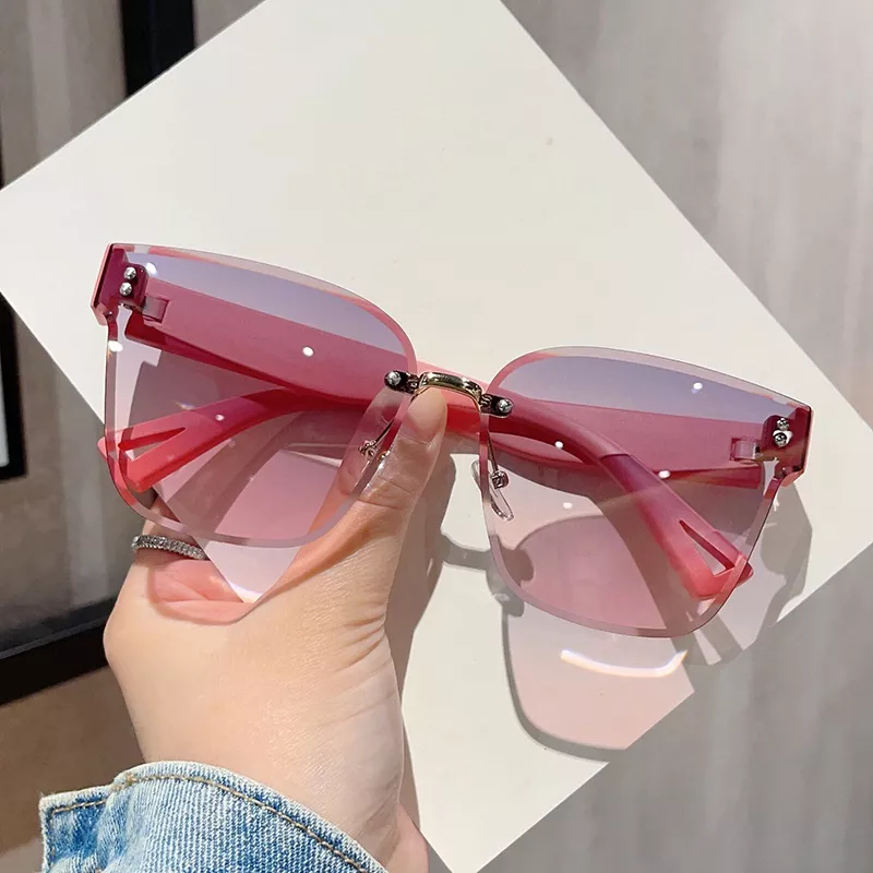 Tinted Lenses Rimless Sunglasses, image 2