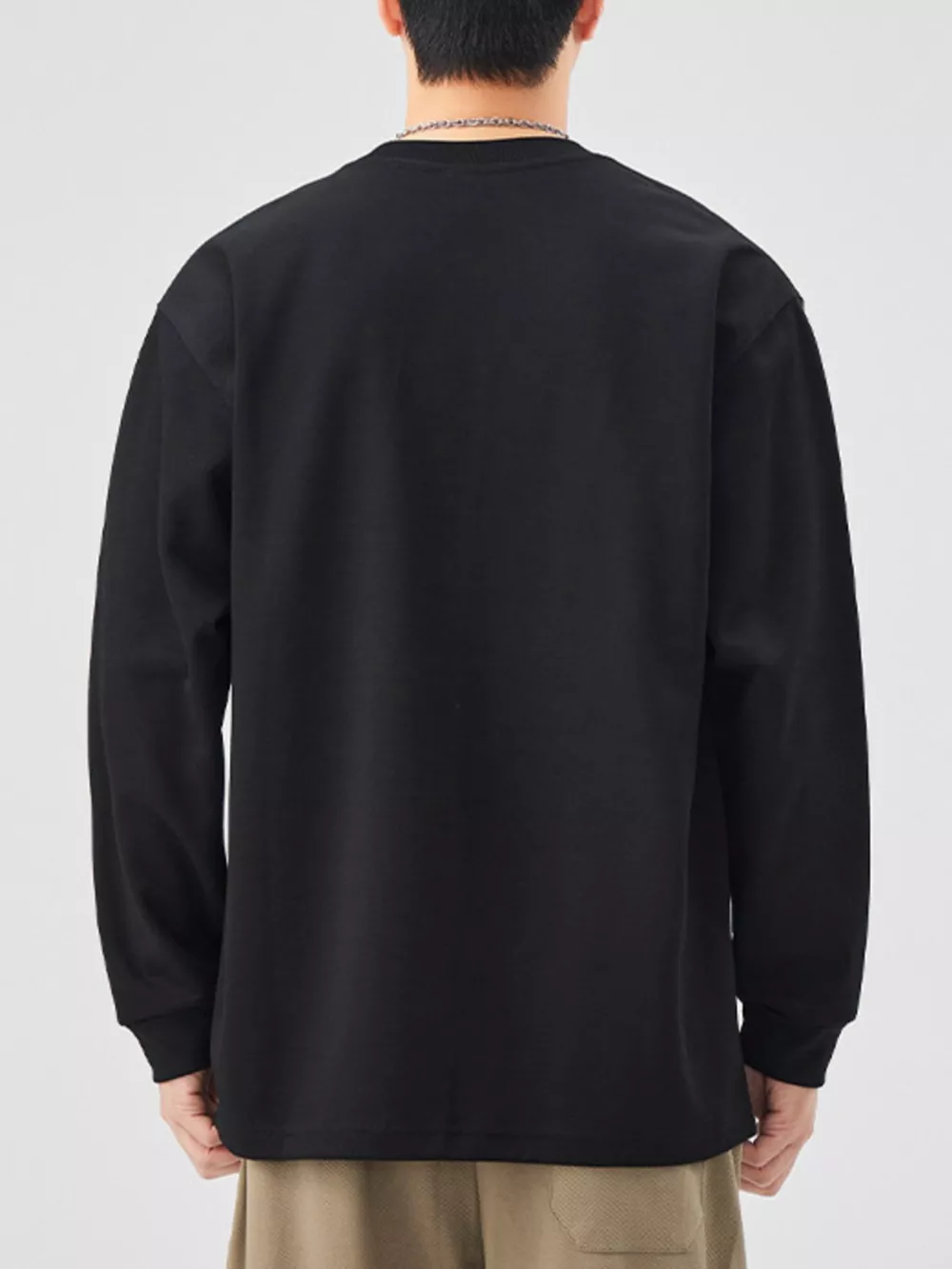 Men's Plus Size Casual Long Sleeve Sweatshirt, image 3
