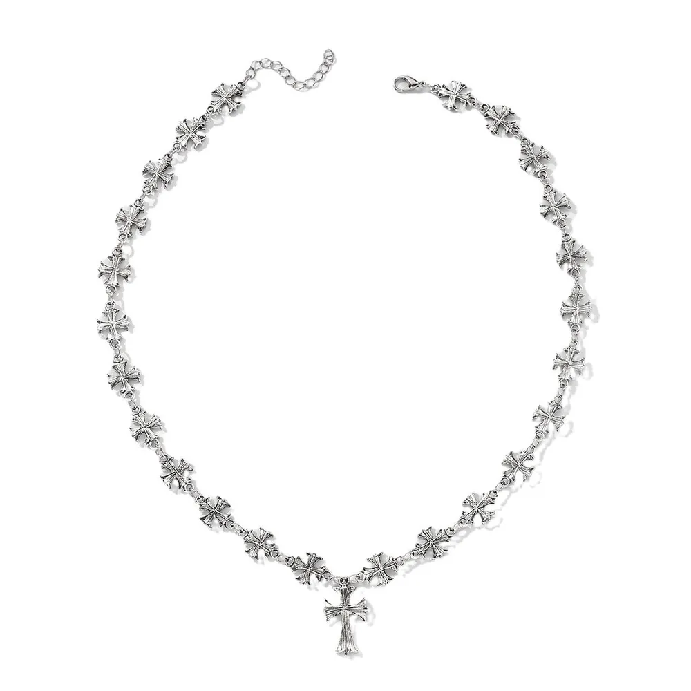 Cross Pendant Alloy Necklace, image 4