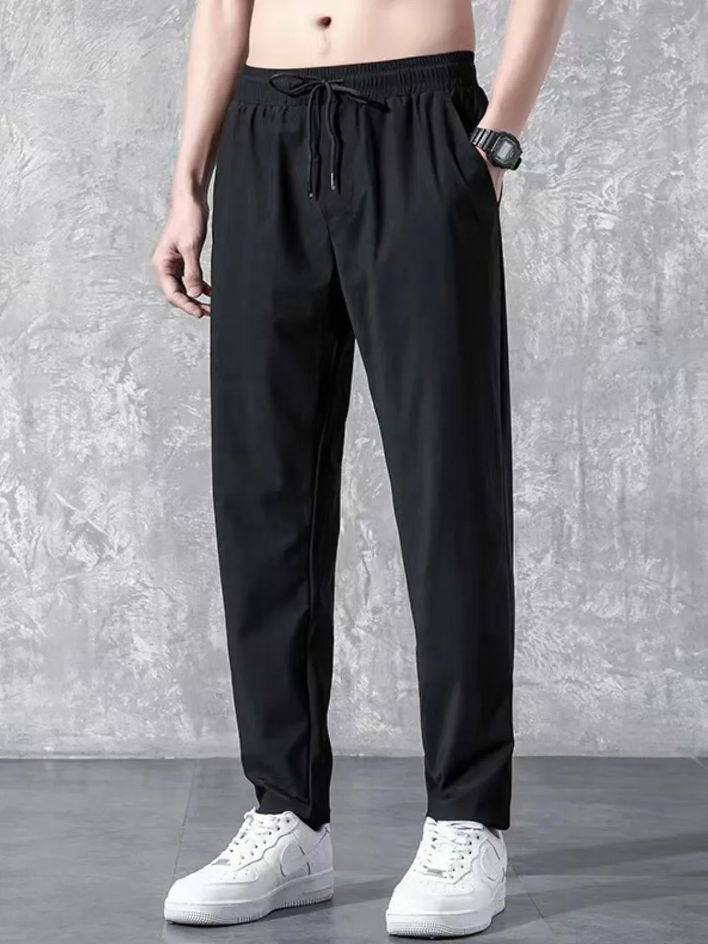 Men's Plus Size Drawstring Pants with Pockets, image 3