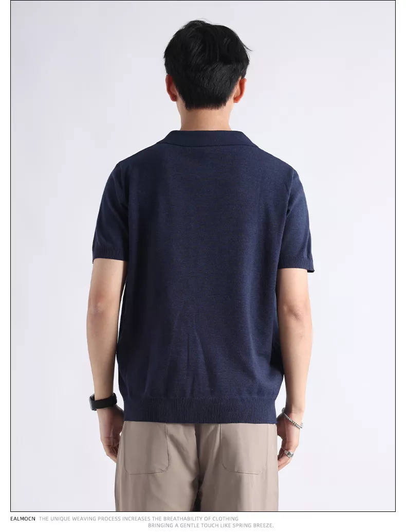 Men's Plus Size Button Detail Short-Sleeve Polo, image 17