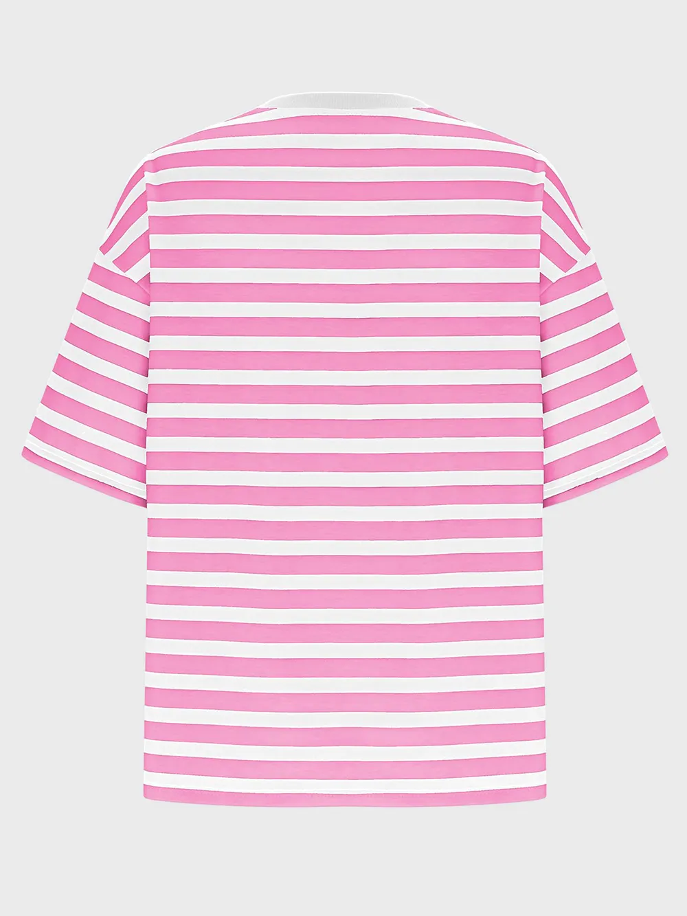 Striped Round Neck Half Sleeve T-Shirt, image 9
