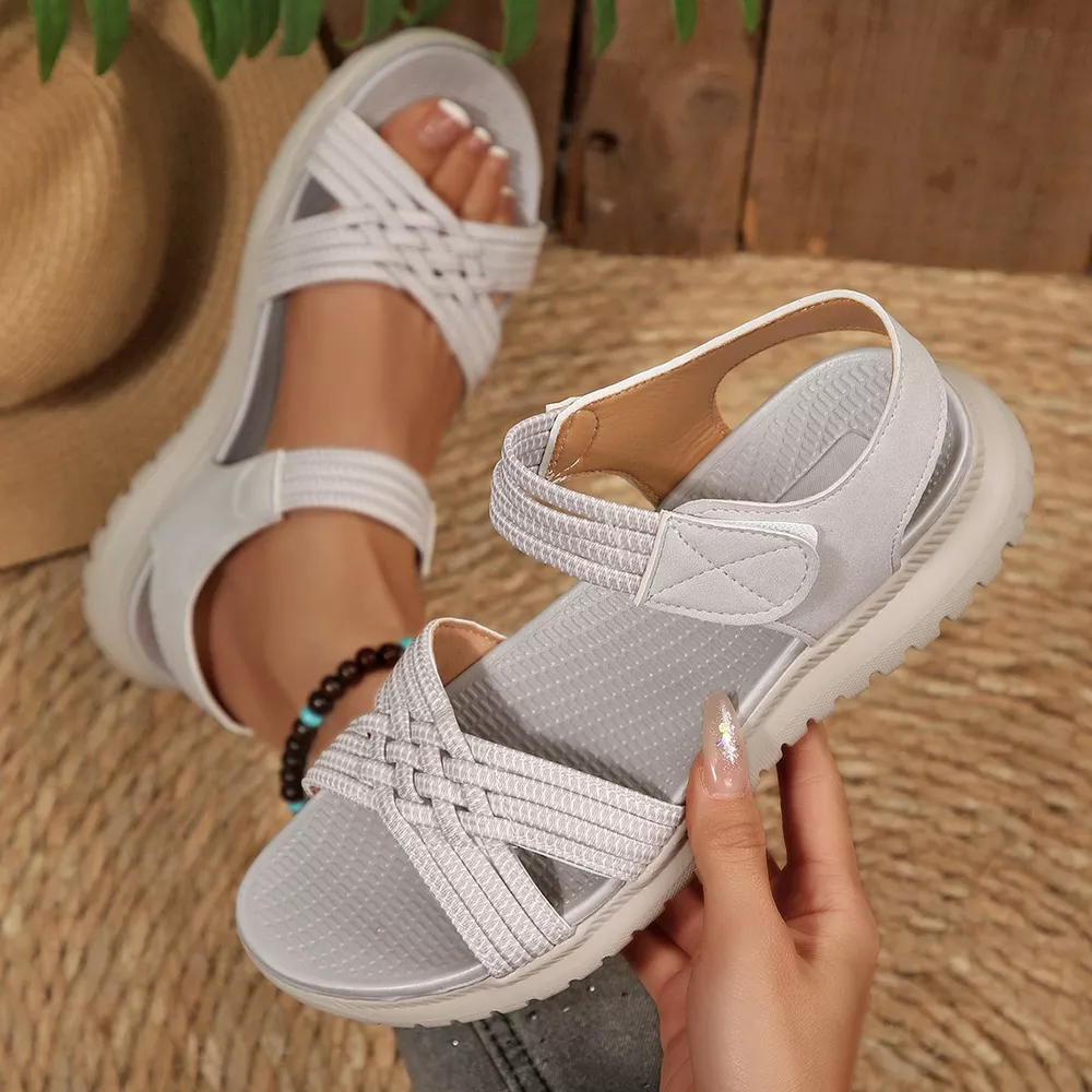 Open Toe Woven Strap Sandals, image 16