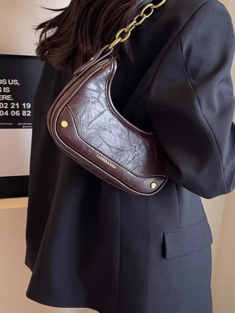 Chain Accent Shoulder Bag, image 7