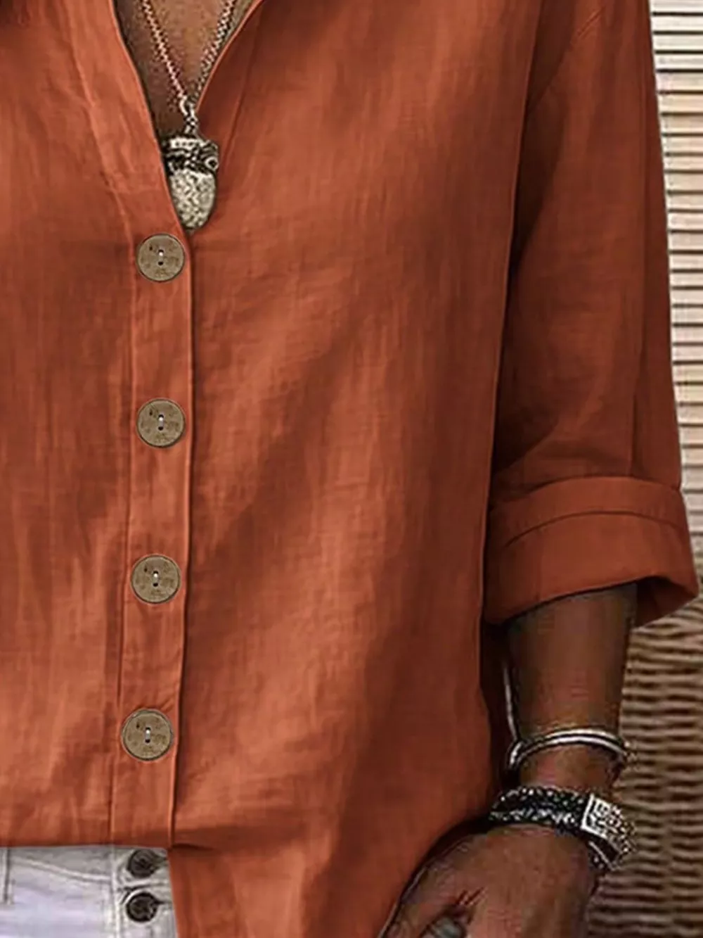 Button Up Long Sleeve Shirt, image 6