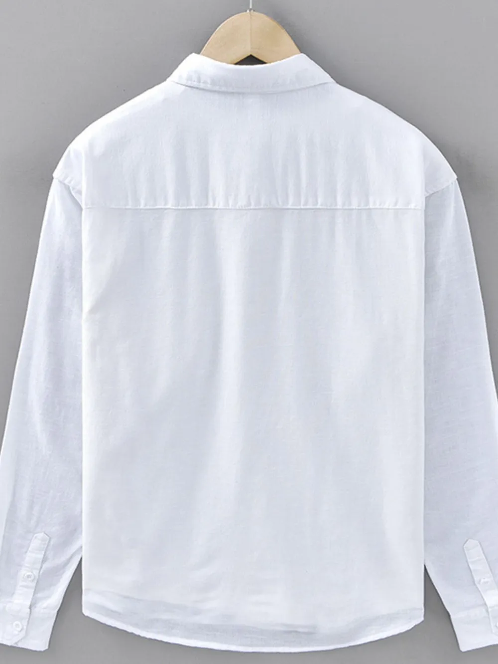 Men's Plus Size Button Up Long Sleeve Shirt, image 5