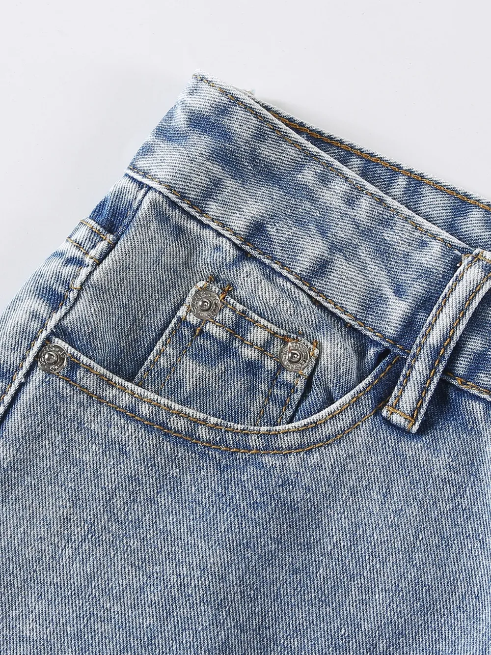 Distressed Raw Hem Jeans, image 2