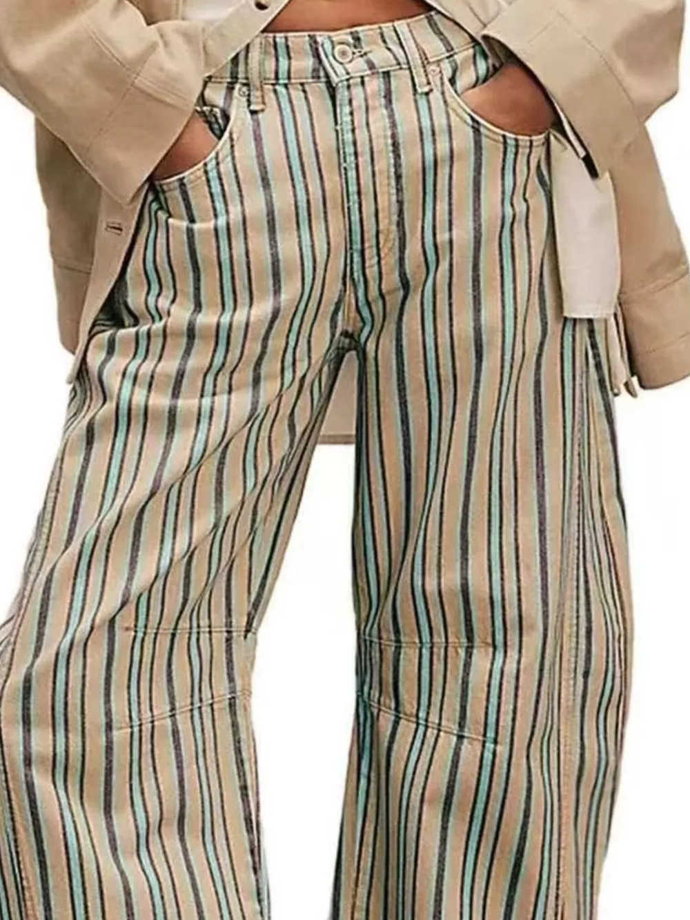 Printed Wide-Leg Jeans, image 9