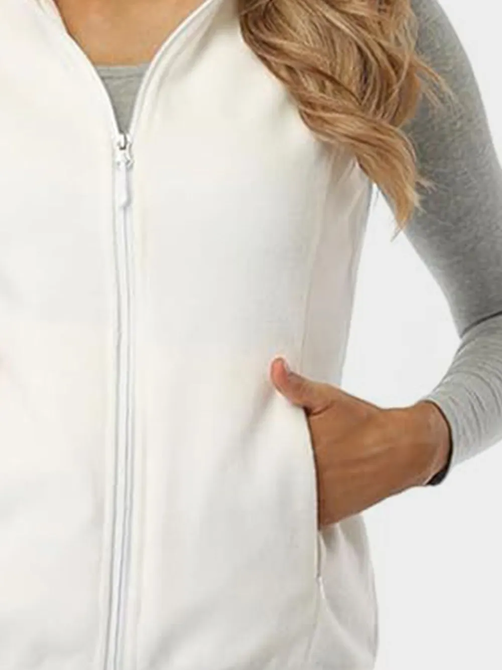 Zip Up Turtleneck Vest with Pockets, image 7