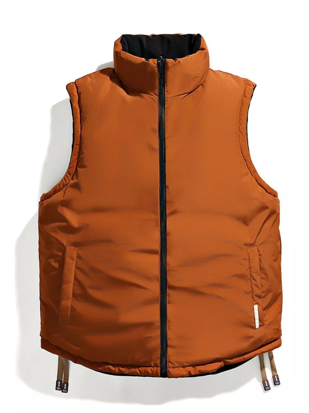 Men's Plus Size Sleeveless Padded Puffer Vest, image 2
