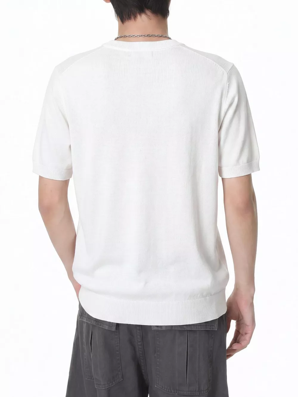 Men's V-Neck Short-Sleeve Knit T-Shirt, image 8