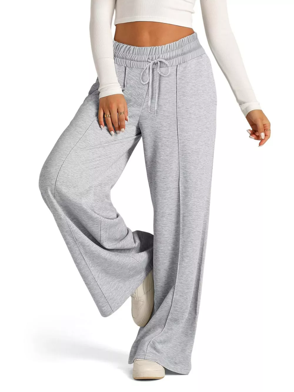 Wide Leg Drawstring Pants, image 17