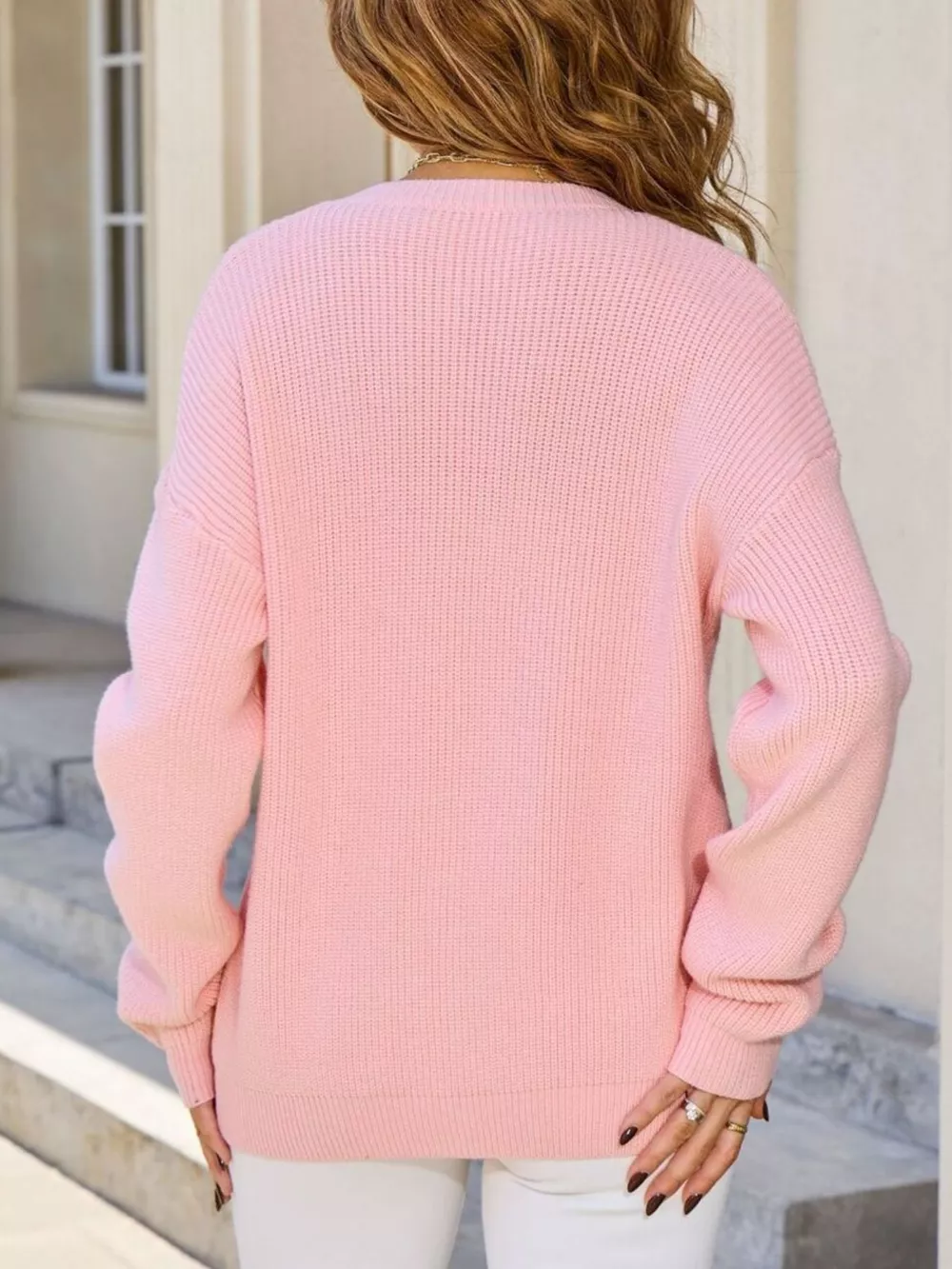 Ribbed Knit Bow-Tie Cardigan, image 17