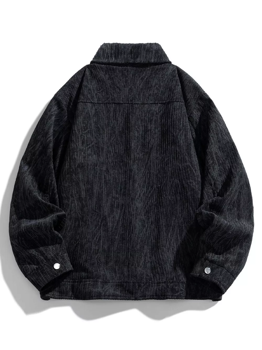 Men's Plus Size Corduroy Button-Down Casual Jacket, image 6