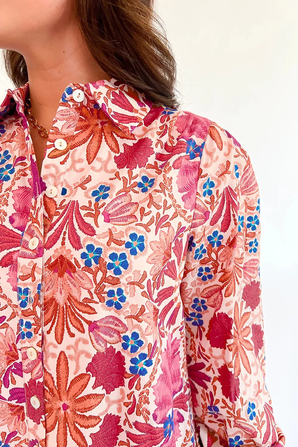 Fall Flower Print Long Sleeve Mini Dress, image 7