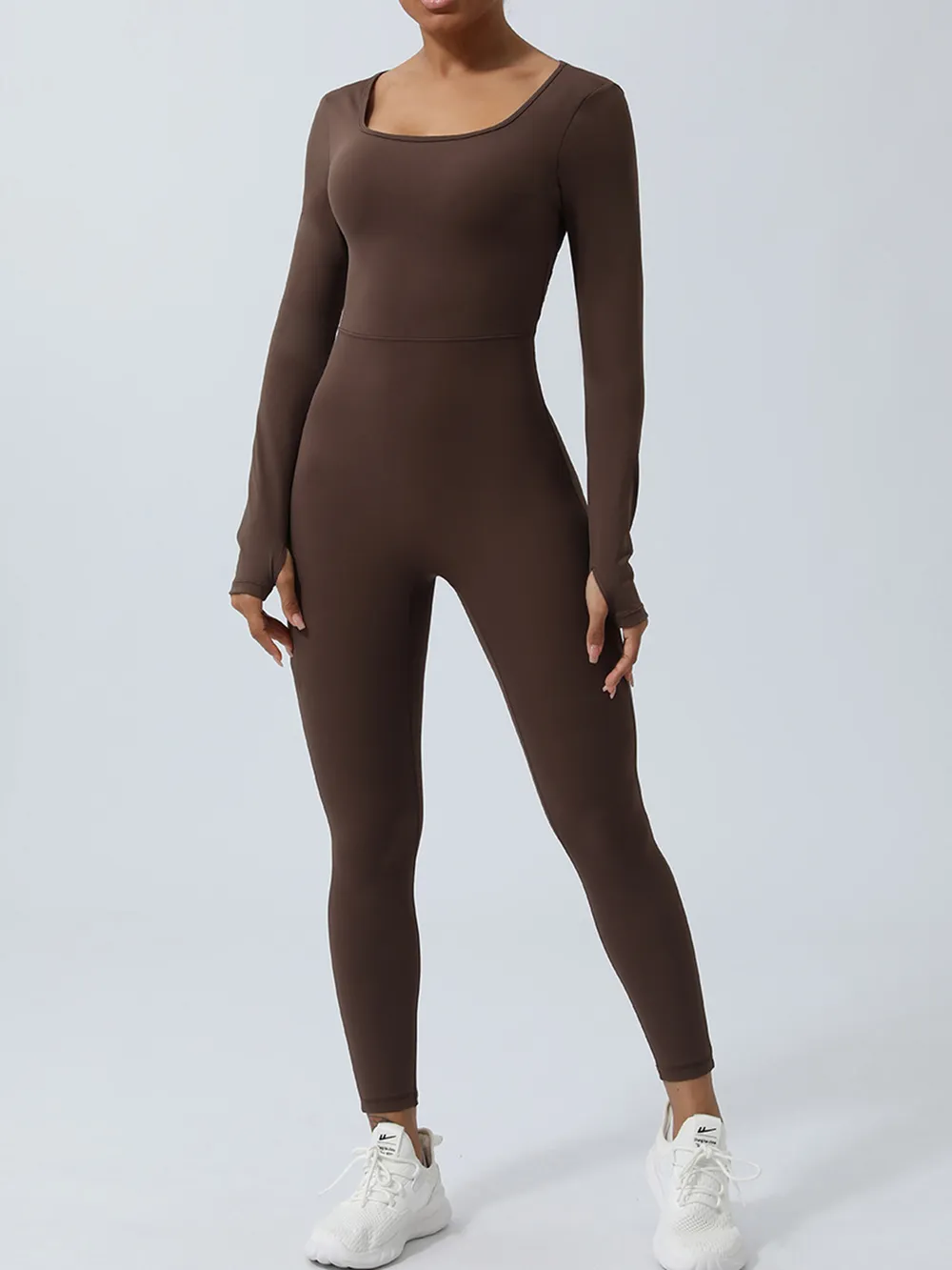 Twisted Backless Long Sleeve Jumpsuit, image 5