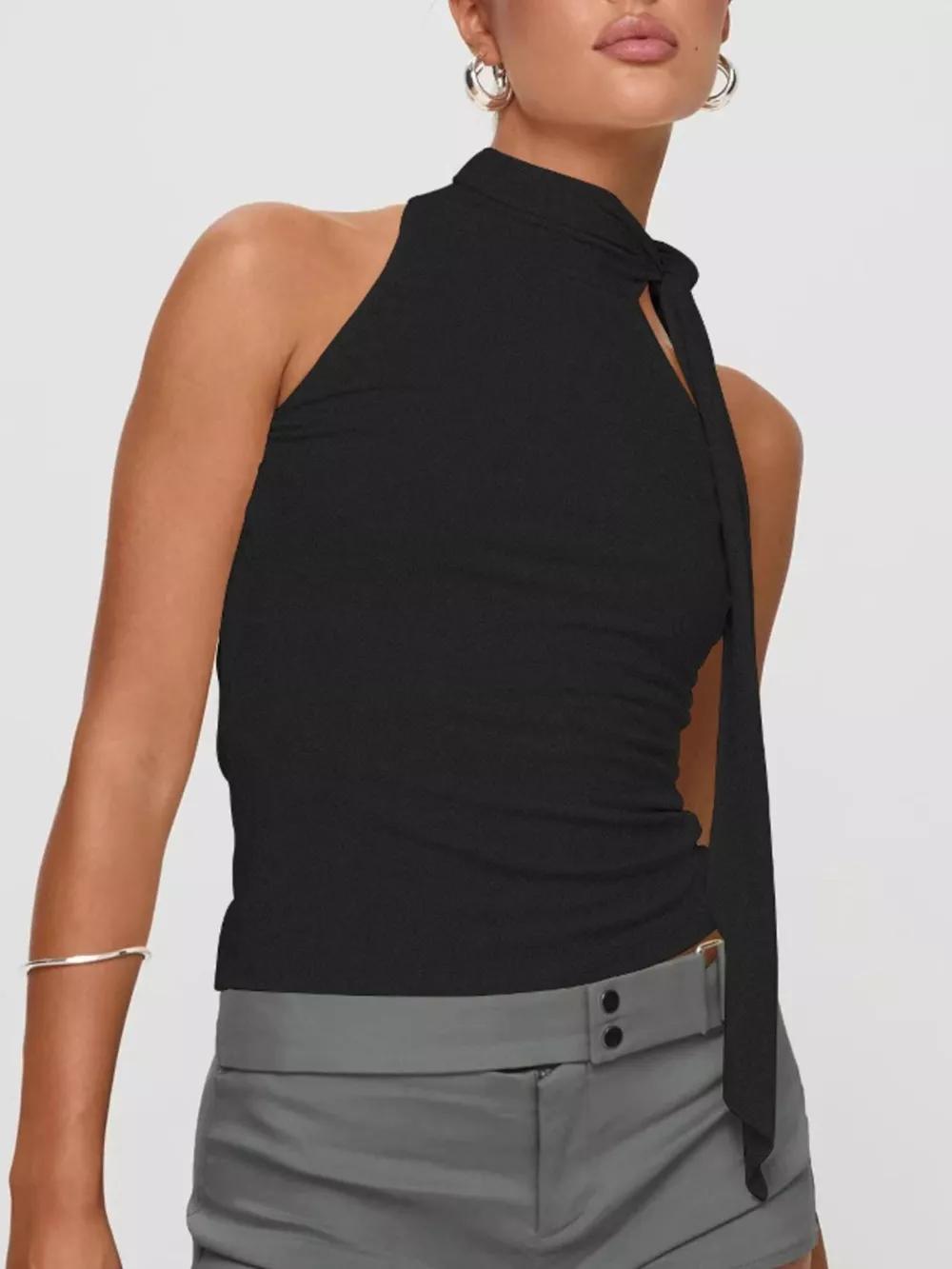 Halter Neck Ruched Top, image 8