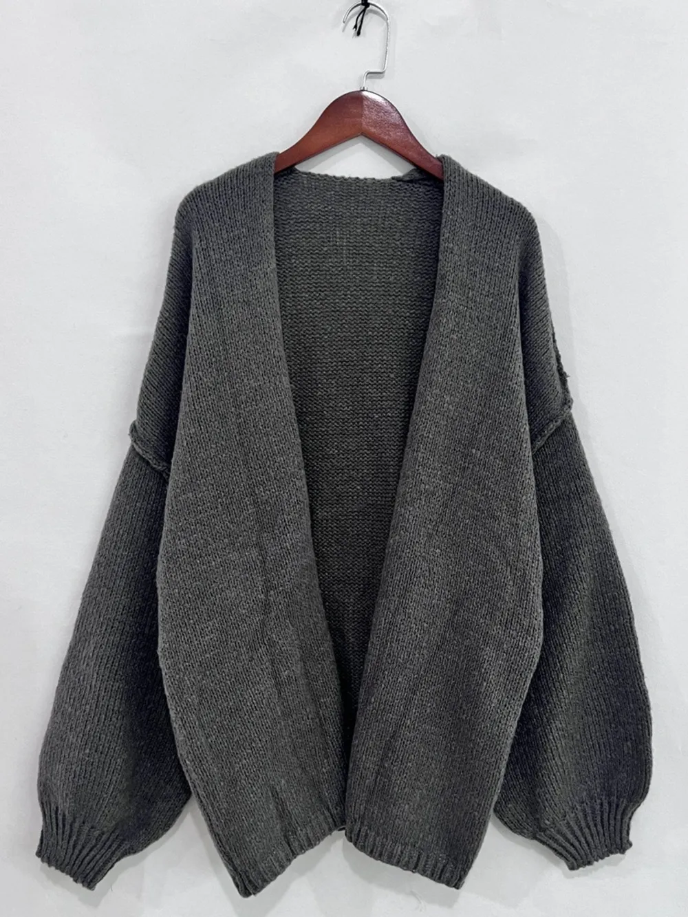 Open Front Dropped Shoulder Cardigan, image 10