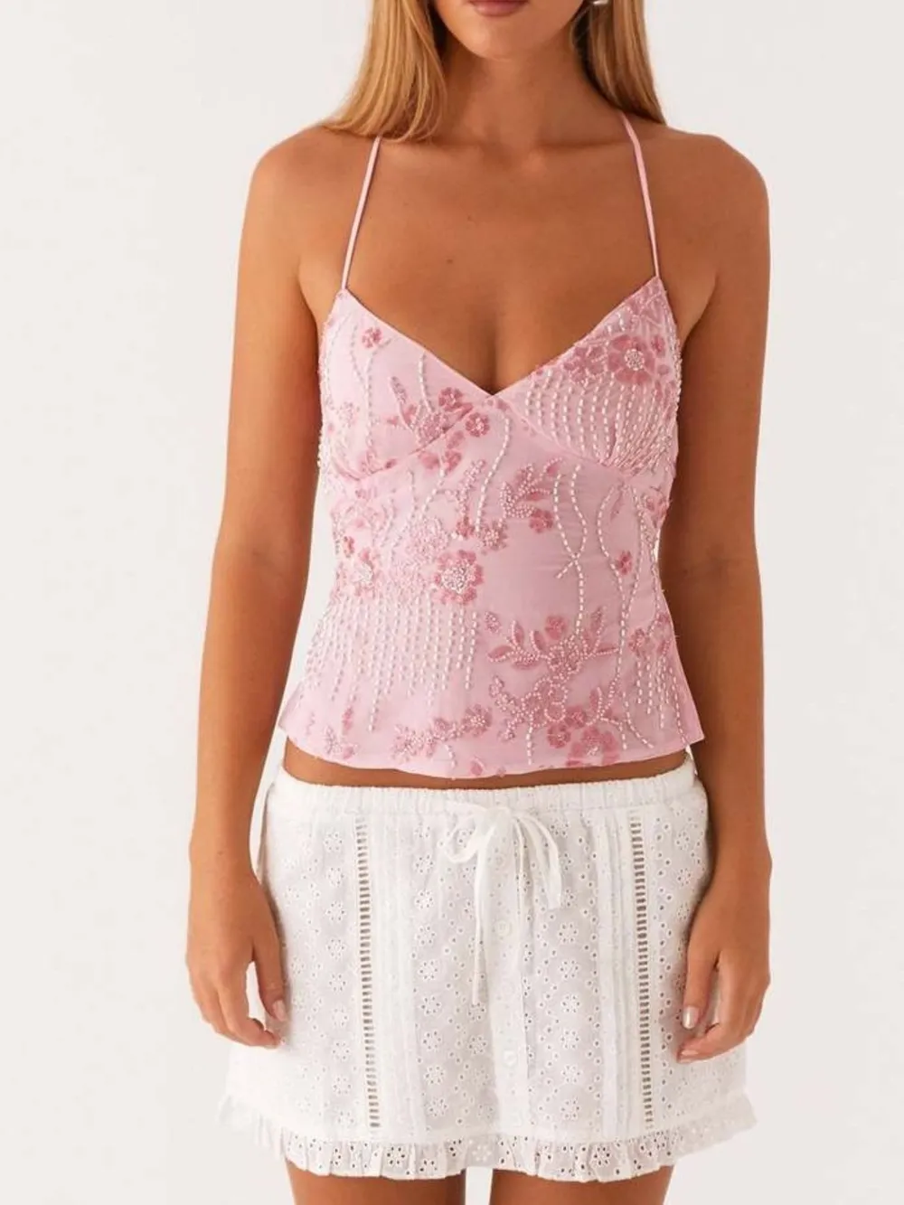 Crisscross Back V-Neck Cami, image 25