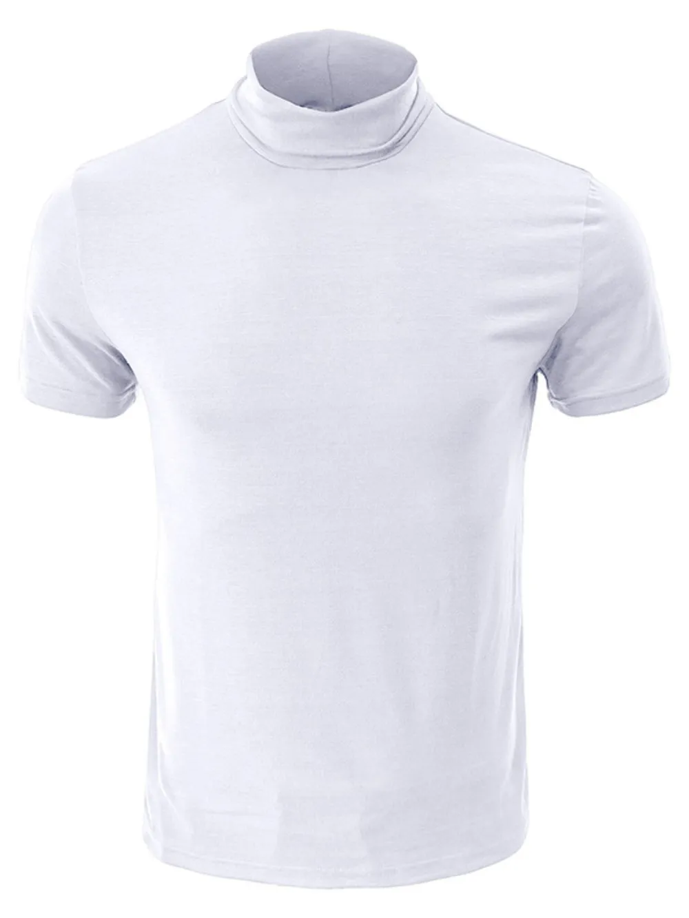 Men's Full Size Mock Neck Short Sleeve T-Shirt Plus Size, image 6