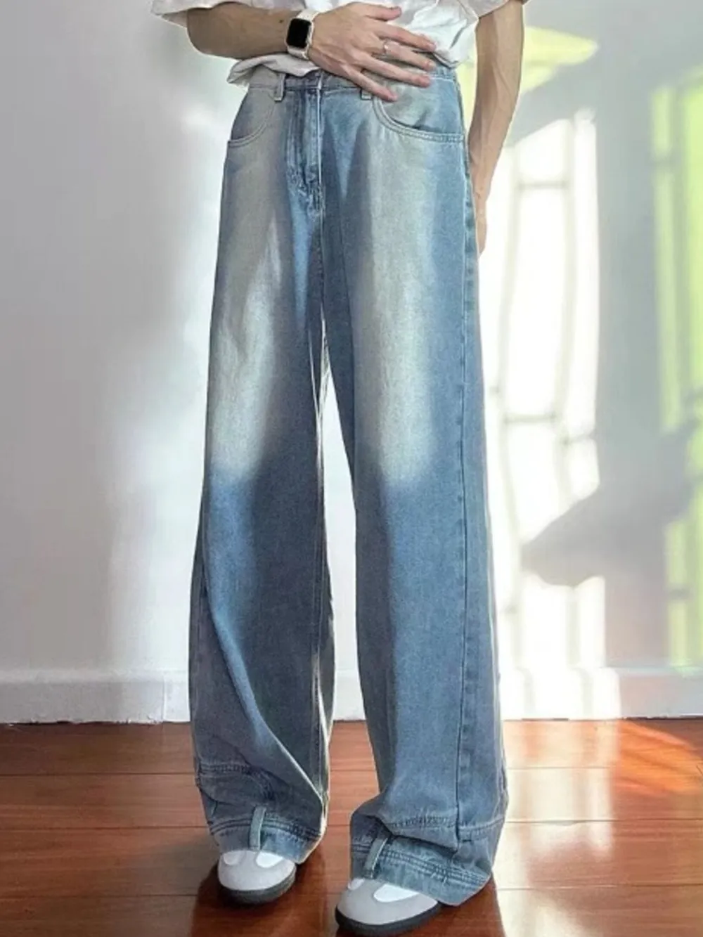 Men's Full Size Wide Leg Jeans Plus Size, image 2