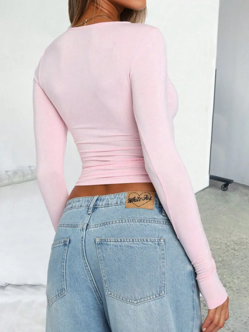 Star Round Neck Long Sleeve T-Shirt, image 20